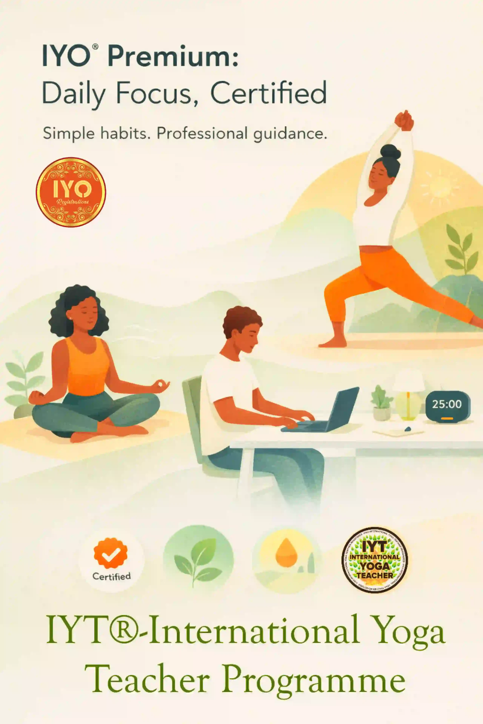 IYO® Premium: Daily Focus, Certified